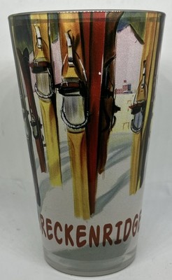  vintage Style Breckenridge Ski-themed Drink/glass/tumbler Souvenir F/SH