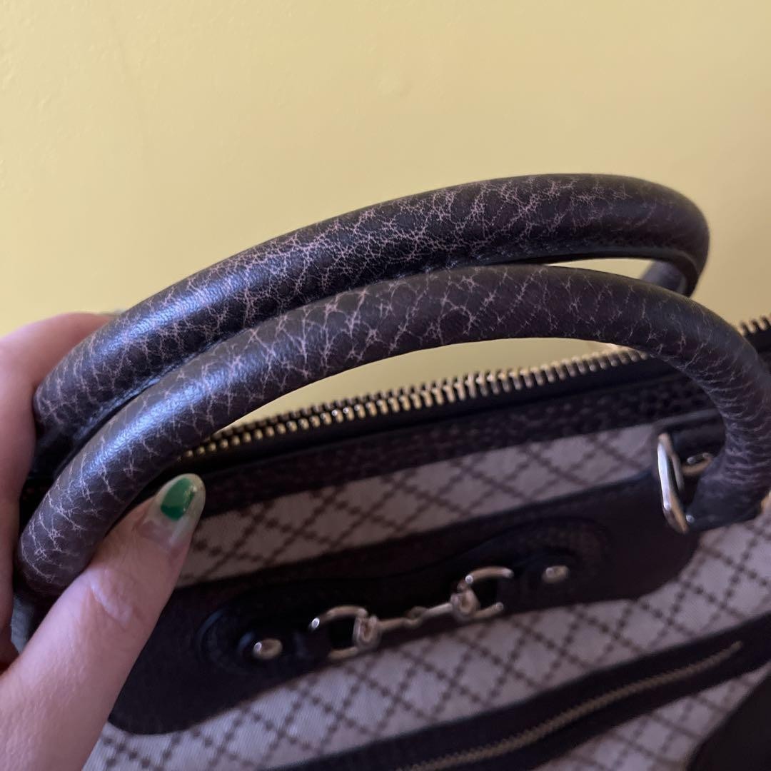 GUCCI Tote Bag Business Use Near Mint Leather 41cm x 30cm x 17cm thumbnail 6