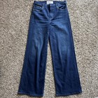 Frank & Eileen Galway Jeans Denim Blue High Rise Wide Leg 30 X 33