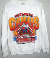 Vintage 90s Nebraska Huskers 1994 National Champions Crewneck Large