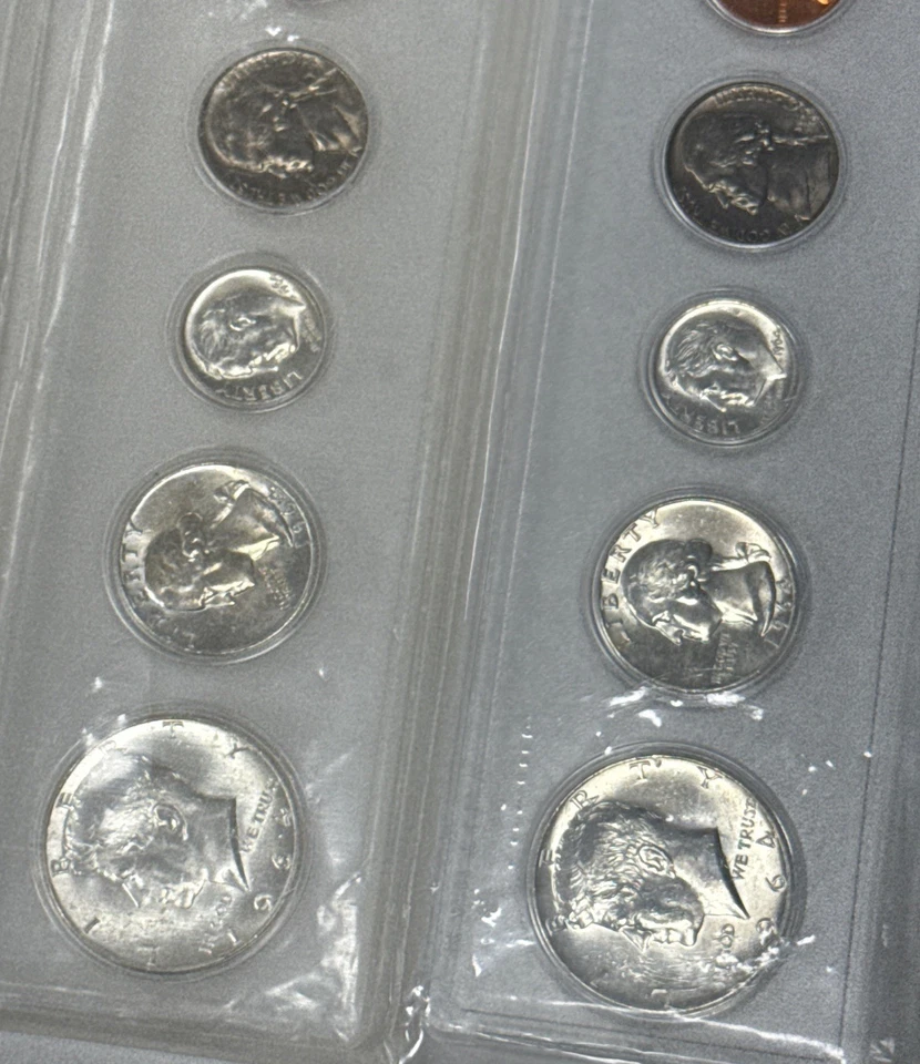 1964-D United States Five Coin Silver Year Set BU Lot Of 5 Sets, (6 Lots Avail.) - Image 4 of 4