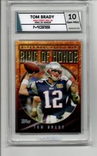 TOM BRADY PATRIOTS 2004 TOPPS RING OF HONOR INSERT #RH-38 MGS 10 GEM MINT