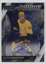 2023-24 O-Pee-Chee Platinum Rookie Cosmic 13/35 Egor Afanasyev #R-EA Auto 0nr3