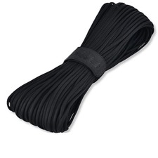 Paracord 100ft, 7 Strand 4mm, DIY Projects, Camping, Emergency, Black