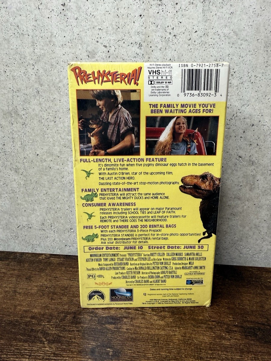 Prehysteria (VHS, 1993) for sale online | eBay