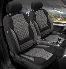 Schonbezüge Sitzbezüge für Volvo V50 S50 Bj 2004-12 in Dunkelgrau/Schwarz TK609