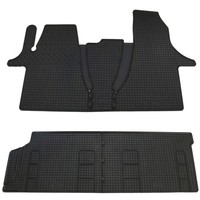 GummifußMatten Set FüR VW T6.1 2019- Vorne Hinten Gummimatten FußMatten Auslage