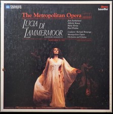 LUCIA DI LAMMERMOOR 2-Laserdisc LD BOXED SET OPERA JOAN SUTHERLAND EX