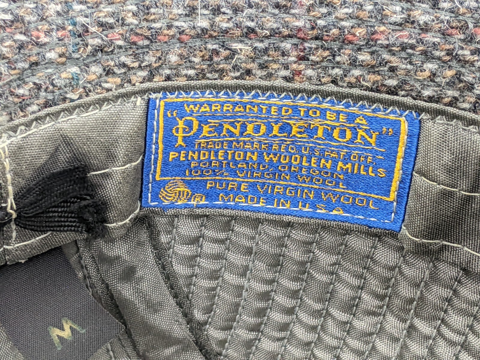 Vintage Pendleton Pure Virgin Wool Hat Bucket Fed… - image 10