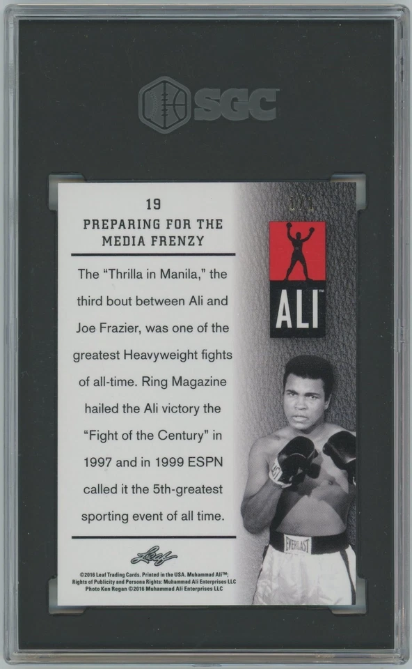 2016 LEAF GOLD 1/1 MUHAMMAD ALI MT 9.5 - Image 2 of 2