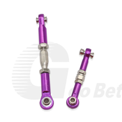 Kit Tiranti E Snodi In Alluminio M3 Per Modellismo RC 1:10 – Auto E Barca – Colori Blu E Viola - Foto 3