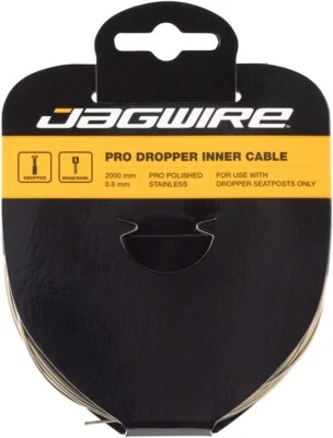 Jagwire Pro Dropper Polished Inner Cable, 0.8mm x 2000mm