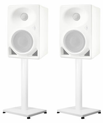 Pair 29  Steel White Speaker Stands For Neumann KH 80 Monitors