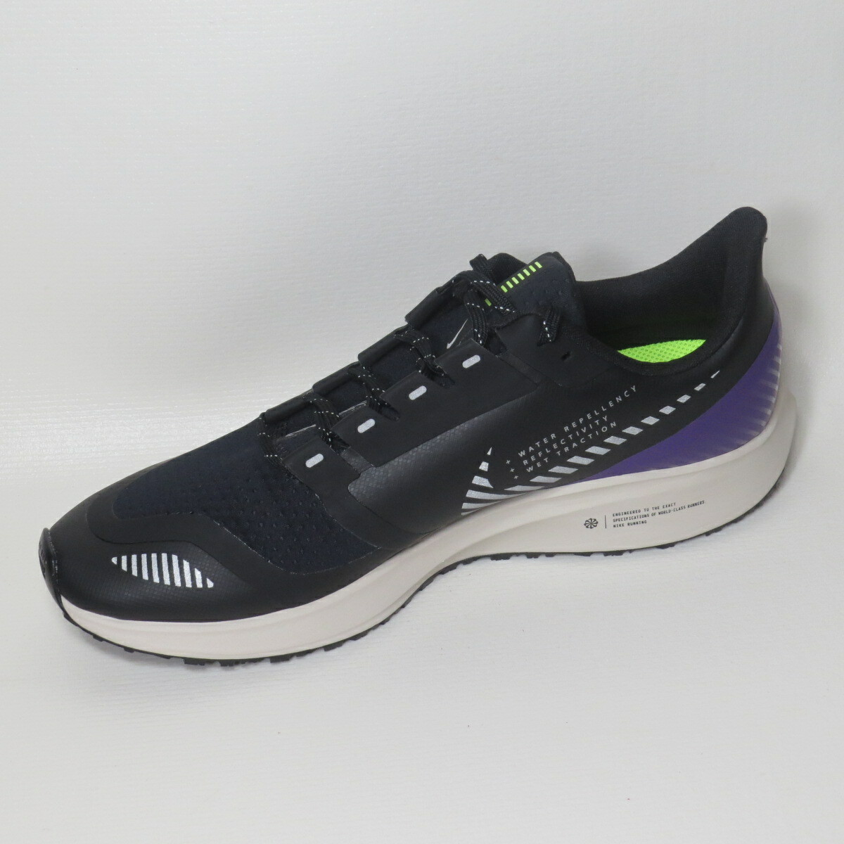 NIKE - Nike Air Zoom Pegasus 36 Shield Black 防水 Nike Mens Air Zoom Pegasus 36 SHIELD Black/Black-Metallic