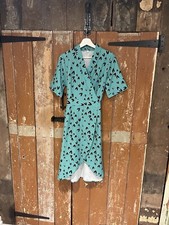 Shein Wrap Around Dress Green Women's Size Medium