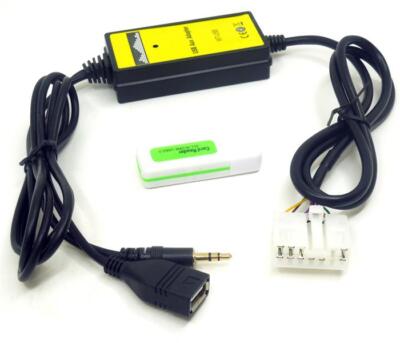 AUX Input Interface CD Changer USB Cable for Toyota 5+7 Pin Camry