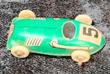 Litho Toys Green Tin Car 1940 5