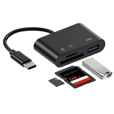 USB C to SD/Micro SD Card Reader 3 IN 1 USB 3.0 Adapter for iMac, iPad, Galaxy