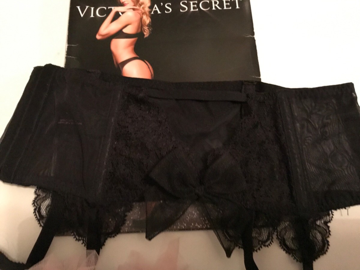 garter belt and stocking victoria secret Victoria's Secret Shine Strap Lace Garter Belt Color Limelight Size M/L NWT main image 1