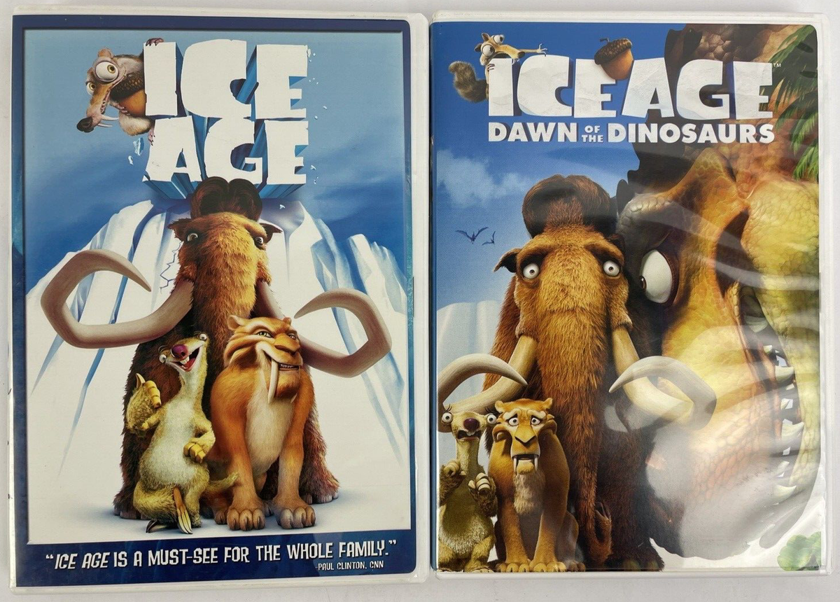 Lot of 2 x DREAMWORKS Ice Age Movies ICE AGE, ICE AGE - Dawn of