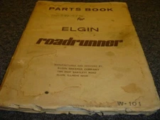 Elgin ROADRUNNER Vacuum Street Sweeper Parts Catalog Manual Book xz