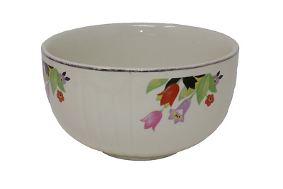 Hall's Superior Quality Kitchenware 6  Diameter Mixing Bowl Crocus Pattern
