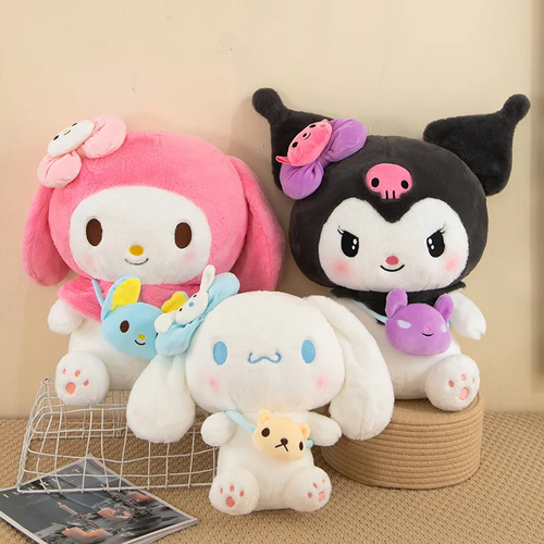 1 PCs Sanrio Kuromi Plush Dolls 40 cm kawaii My Melody Cinnamoroll Soft Stuffed