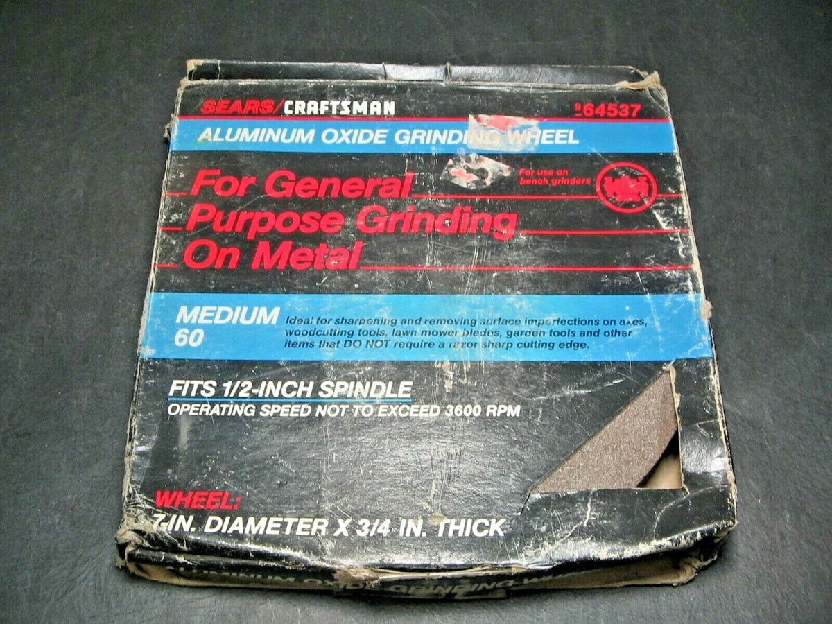 Sears/Craftsman Aluminum Oxide Grinding Wheel 964537 Medium