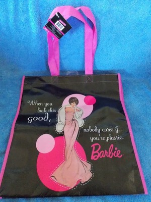 barbie tote bag plastic