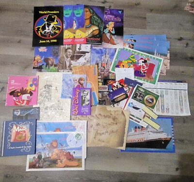 90s/Mixed Disney Eyes And Ears -Cast Member Memorabilia, Cruise Ephemera Lot 40+
