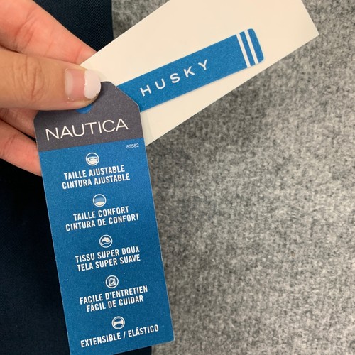 Nautica Pants Big Boys 18 Navy School Uniform Husky Stretch Cotton Performance - Picture 4 of 15