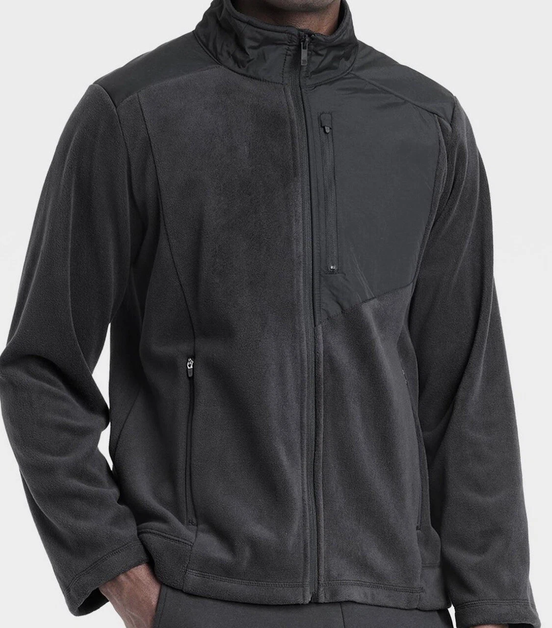 NWT Men’s Black Polartec Fleece Jacket, Sz Small