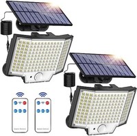 Solarlampen FüR AußEn Mit Bewegungsmelder, 160 Led Solarleuchten Mit Fernbedien