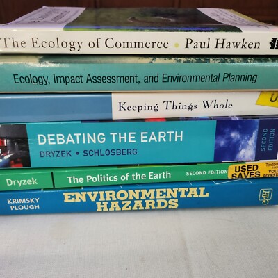 Lot of Environmental Science Politics Ecology Books Textbooks