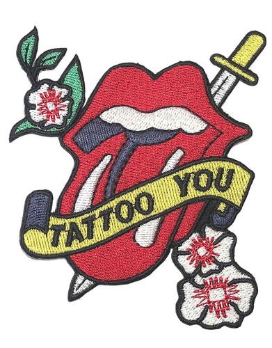 Rolling Stones Patch Tattoo You - 3" X4.5"- Band Logo new Official (Brand New) - 第 2/5 張圖片