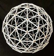New Geodesic Sphere 3v (3 frequency) Tabletop Model Kit (17" Diameter)