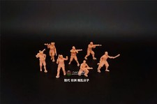 Homemade 1/72 Modern Africa Insurgents Group of Seven Unpainted Finished Model