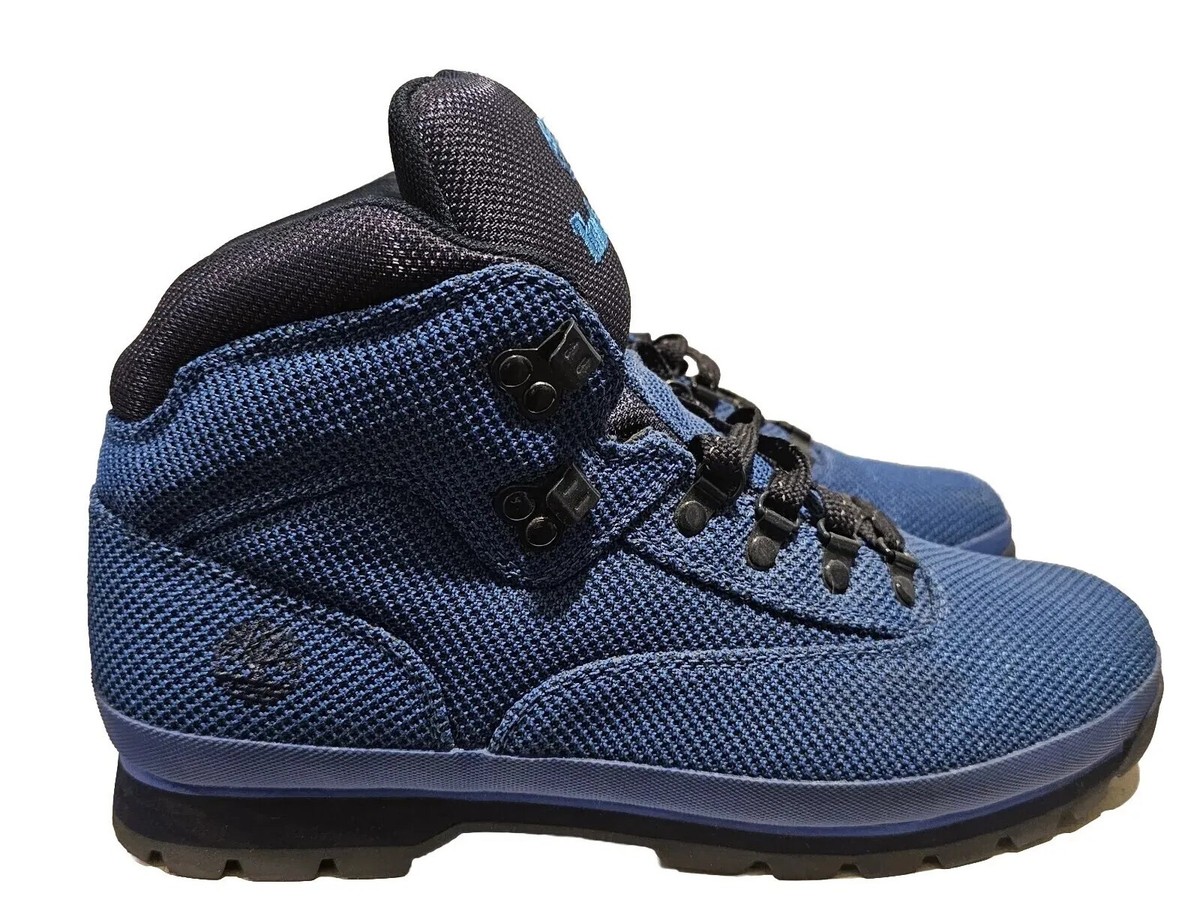 Timberland Euro Hiker Leather Hiking Boots Blue Men's Size