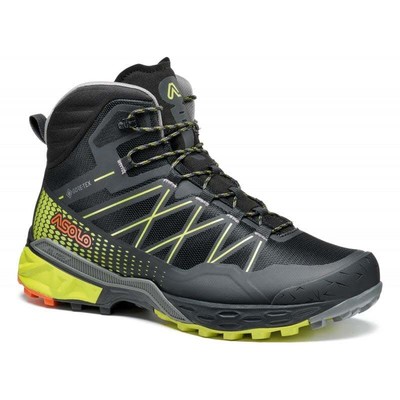 Asolo Tahoe Mid GTX Men's Hiking Boots, Black/Yellow, M9