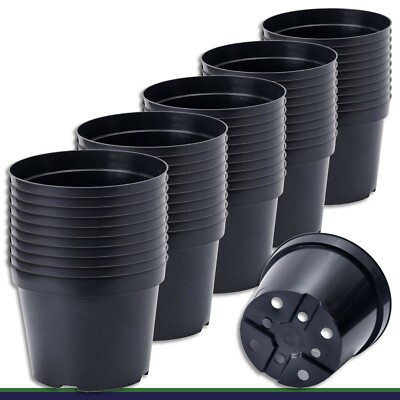 50 x Pflanztopf 10 L schwarz  29 x 22 cm Blumentopf Pflanzgef  Blumenkbel | eBay.de