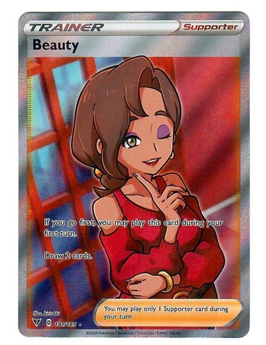 Beauty 194/185 Vivid Voltage Full Art Secret Rainbow Rare Pokemon Card NM |  eBay