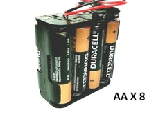12 Volts DC  Battery Holder 8xAA Snap Fit ( 2-Pack! ) by Pro Power NEW B11-A