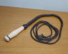 New 10' Indiana Jones Bull Whip, Braided Leather.  Halloween 