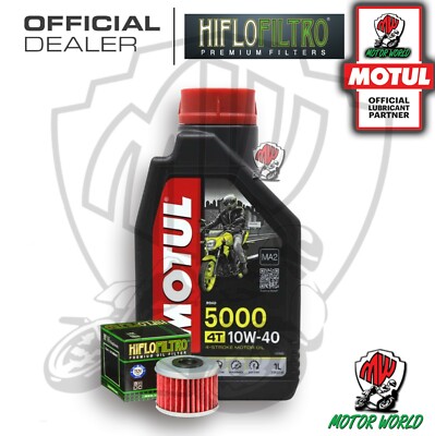 Kit Wartung 1 L Öl Motul 5000 10W40 Filter HM 250 Montesa Cora 4T 2009