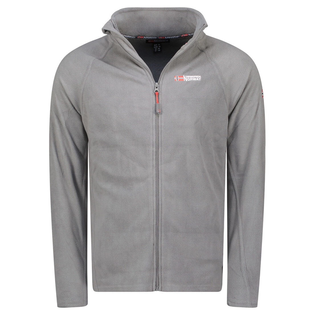 География Норвегия Толстовка TUGIM Herren GrauFleece mit Reiverschluss WY9523H 5890₽