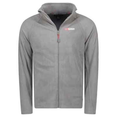 Geo Norway TUGIM Herren Grau Fleece mit Reißverschluss Sweatshirt WY9523H