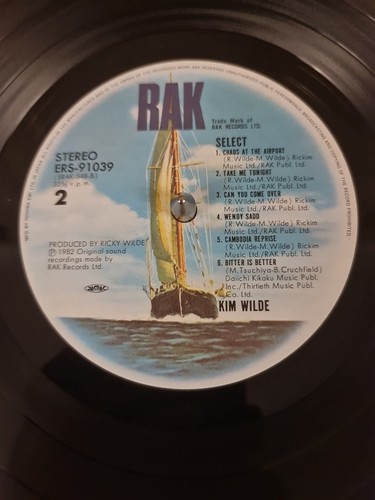 Kim Wilde - Select ☆ORIGINAL JAPANESE + OBI VINYL LP ALBUM 1982☆ *CAMBODIA* - Picture 9 of 17