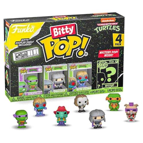 Funko Bitty POP: Teenage Mutant Ninja Turtles - Donatello 4 in Pack S2 Vinyl Toy - Picture 3 of 3