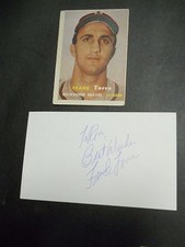 Frank Torre, Autograph on a 3