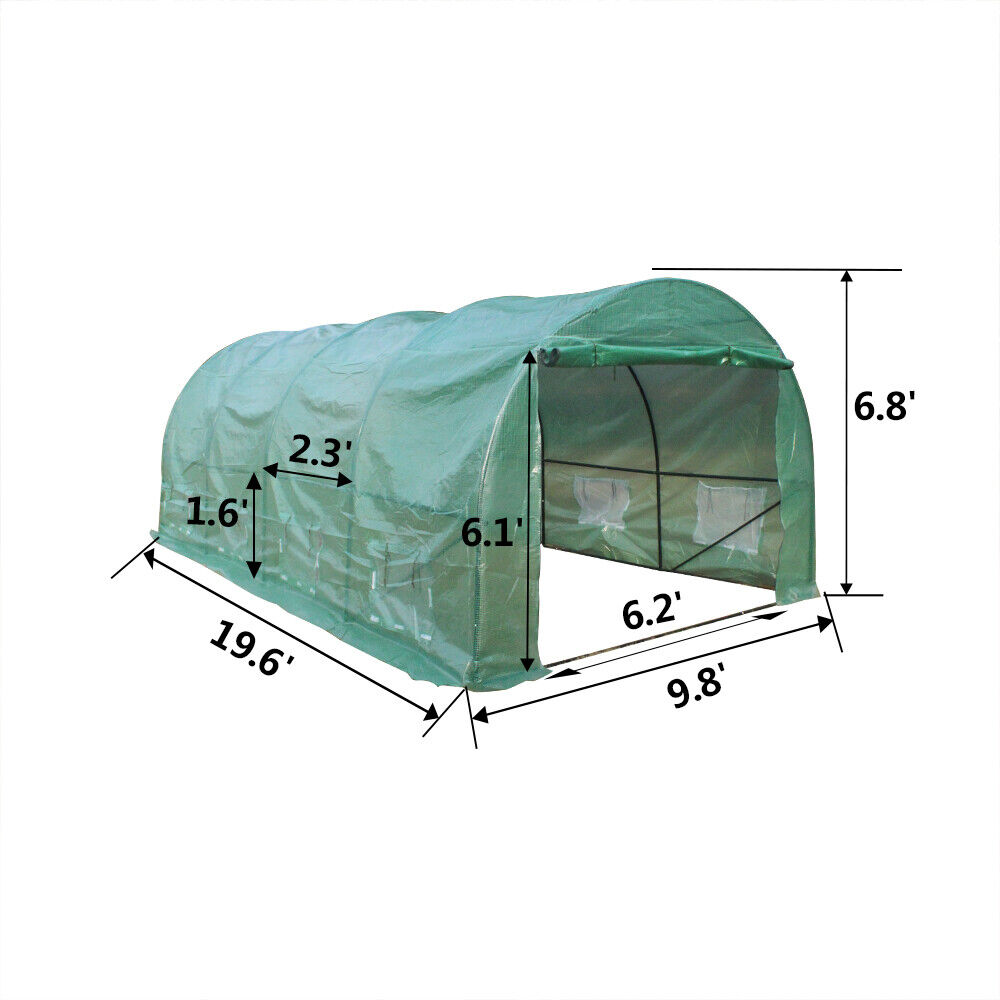 Portable Heavy Duty Greenhouse Tent Walk-In Green House